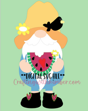 Load image into Gallery viewer, 12" Summer Watermelon Gnome Digital SVG file  for interchangeable gnome **And Basic Gnome set**