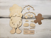 Load image into Gallery viewer, 20" Gingerbread Interchangeable Gnome Digital SVG file