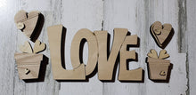 Load image into Gallery viewer, Digital SVG File Valentine Chunky Love with Flower Pots