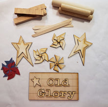 Load image into Gallery viewer, Old Glory Patriotic Tiered Tray kit