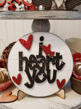 Load image into Gallery viewer, Gnome, I "Heart" You Valentine Tiered Tray Kit