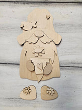 Load image into Gallery viewer, DIGITAL SVG FILE 12 in Spring Gnome Raincoat outfit AND  interchangeable gnome