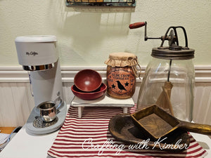 Wood table risers/shelves