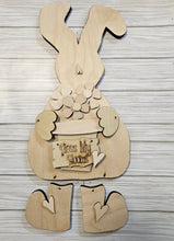 Load image into Gallery viewer, Chunky Wonky Bless My Blooms Bunny hanger