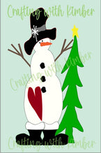 Load image into Gallery viewer, Stuart the Tall Skinny Porch Snowman *Digital SVG and PDF File**