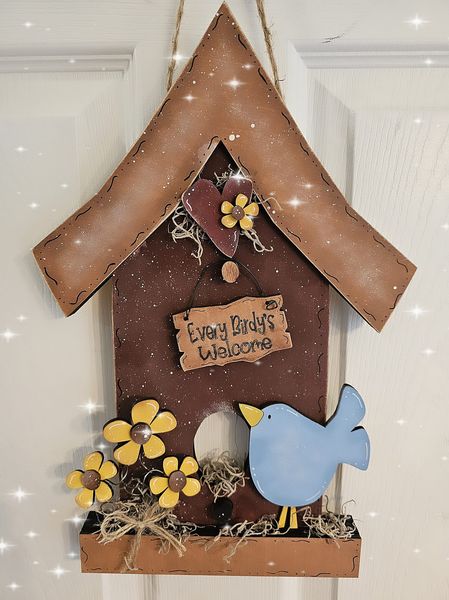 Chunky Wonky Birdhouse porch hanger