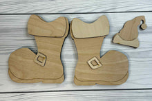 Load image into Gallery viewer, Tall Santa Boots and Santa Hat Ornament Set *Digital SVG and PDF file**