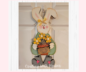 bunny plant pot hanger Chunky Wonky Bunny porch hanger with Flower Pot – Crafting with Kimber