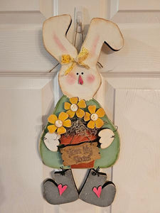 Chunky Wonky Bless My Blooms Bunny hanger