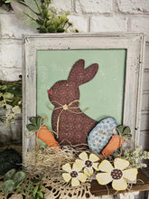 Load image into Gallery viewer, Cardboard wonky Spring/Bunny kit with flowers and carrots  **Free File**