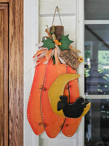 Chunky Wonky Pumpkin Door/porch hanger
