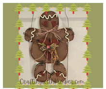 Load image into Gallery viewer, Chunky Hanging Gingerbread with Dangly Legs