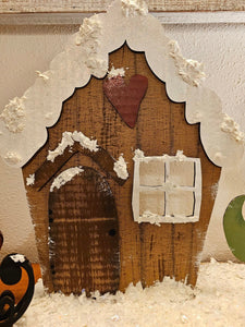 Gingerbread Santa House, Sled and Tree Digital SVG File