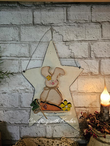 Primitive Star with shelf, wall hanger