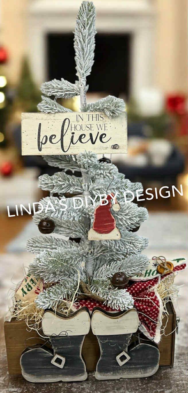 Tall Santa Boots and Santa Hat Ornament Set *Digital SVG and PDF file**