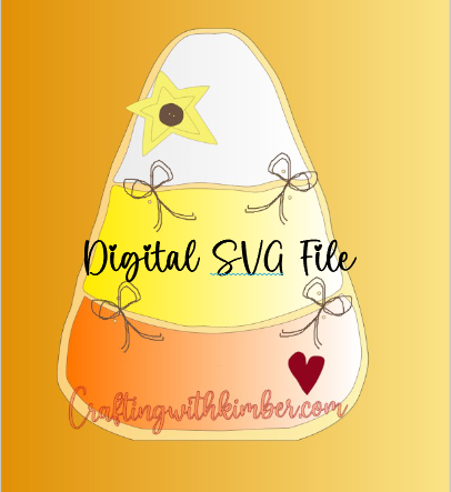 Wonky Layered Candy Corn Digital SVG file