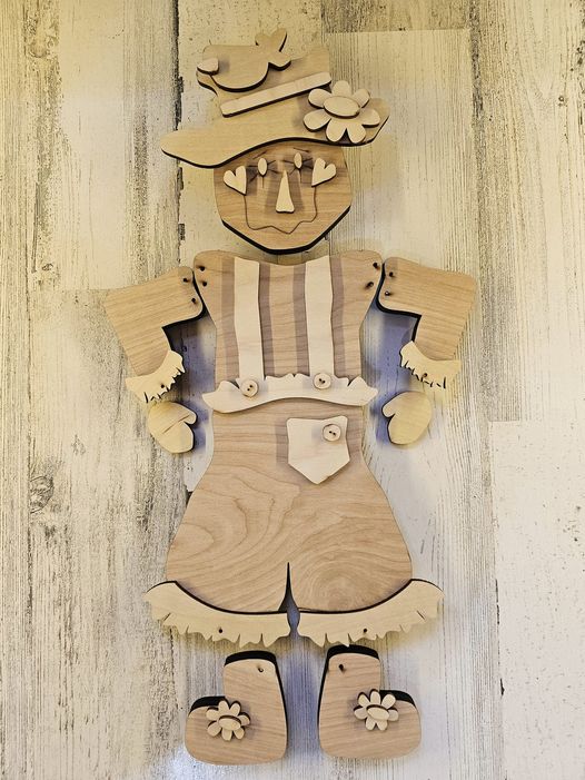 Chunky Wonky Sonny Scarecrow Porch hanger