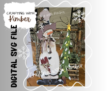 Load image into Gallery viewer, Stuart the Tall Skinny Porch Snowman *Digital SVG and PDF File**