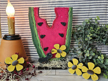 Load image into Gallery viewer, Chunky Wonky Watermelon shelf sitter set with ant and chunky flowers