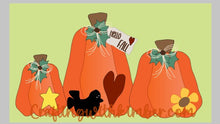 Load image into Gallery viewer, Wonky Pumpkin Trio set digital SVG file