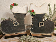 Load image into Gallery viewer, Chunky Wonky Santa Boots and Hat shelf sitter set