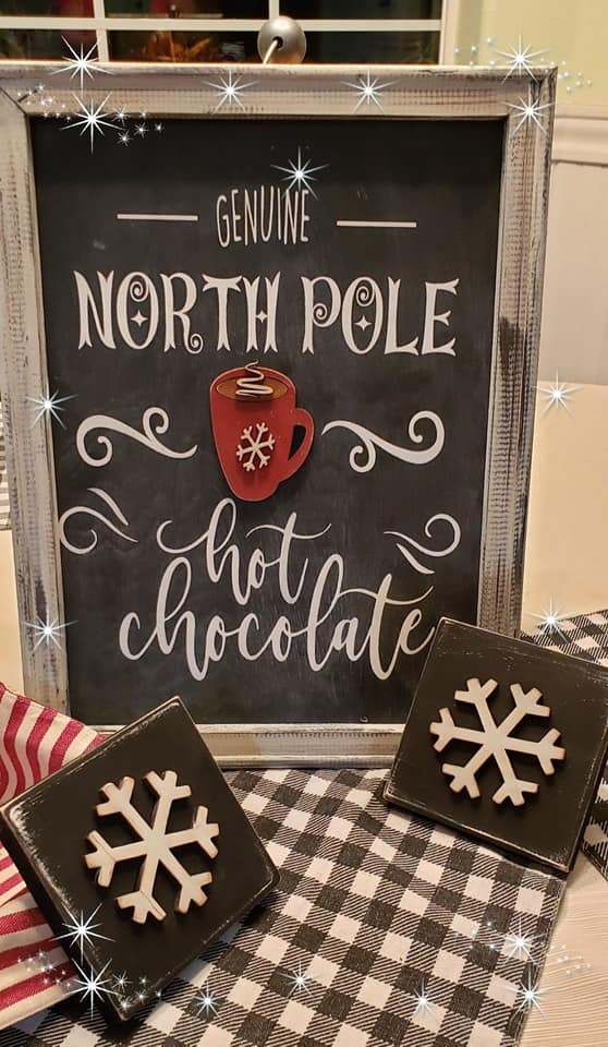 North Pole Hot Chocolate sign