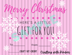 Crafting with Kimber Gift Card