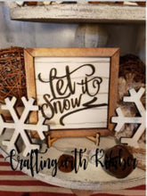 Load image into Gallery viewer, Let it Snow-Snowman tiered tray kit