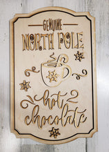 Load image into Gallery viewer, North Pole Hot Cocoa sign kit