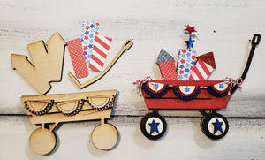 Patriotic Wagon kit with bunting