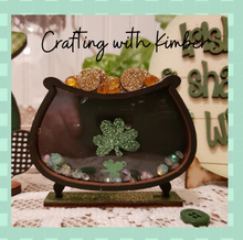 Load image into Gallery viewer, St. Patrick&#39;s Day/Leprechaun Gnome tiered tray Digital SVG file *with bonus shaker add on