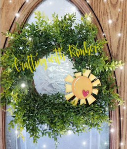 Hello Sunshine Door Hanger or wreath attachment kits