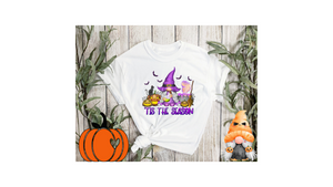 Tis The Season Halloween Witchy Gnome Sublimation Transfer