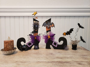 Witchy Boot Kit with extras **Spider and Bat Shakers"