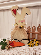 Load image into Gallery viewer, Chunky, Wonky Standing Bunny with heart picket fence kit